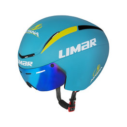 LIMAR Kerékpáros sisak - SPEED KING - sárga/világoskék